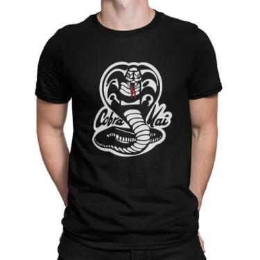 Imagem de Camiseta Camisa Cobra Kai Masculina Preto - Liga Fashion