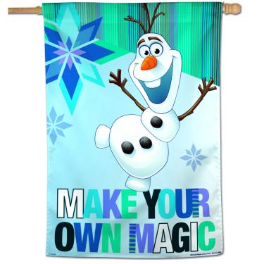 Imagem de Bandeira vertical Disney 71 x 101 cm, Olaf congelado faz sua própria mágica
