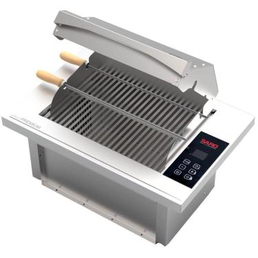 Imagem de Churrasqueira Cooktop Elétrica de Embutir Sem Fumaça com Painel Digital Inox 220v Saro