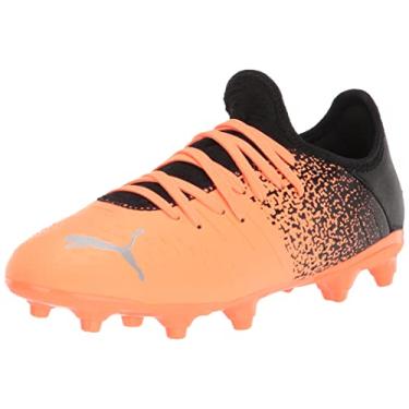 Imagem de PUMA Sapato de futebol unissex infantil Future Z 4.3, Neon Citrus-Diamond Silver-puma Preto, 12 Big Kid
