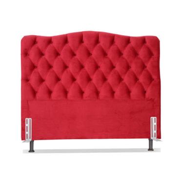 Imagem de Cabeceira Casal 138 - Bello Box - Dunas Veludo Vermelho