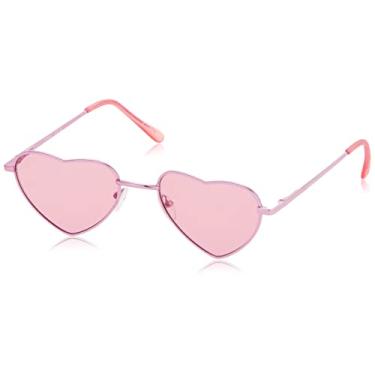 Imagem de Circus NY by Sam Edelman Óculos de sol femininos CC358 Metal Heart, rosa, 55 mm