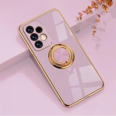 Imagem de Capa de telefone de suporte de anel de metal para samsung galaxy a53 a52 a72 a32 nota 20 s22 ultra s20 fe s21 plus capa de silicone de luxo, t5, para nota 20 uitra