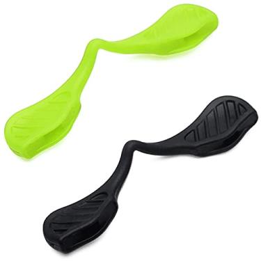 Imagem de Mryok 2 pares de almofadas de nariz de reposição para óculos de sol Oakley Hydra OO9229 - verde e preto