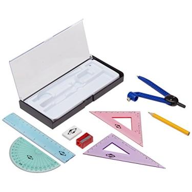 Imagem de Alvin, Conjunto de geometria com bússola, ferramenta econômica de rascunho - 8 peças