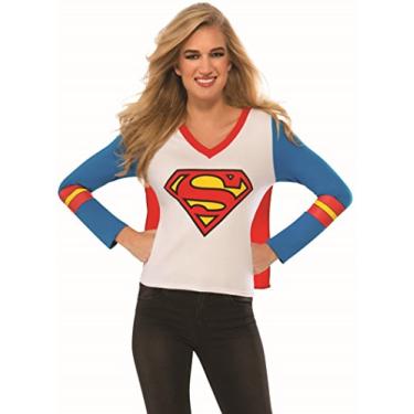 Imagem de Rubie's DC Superheroes Supergirl Camiseta esportiva adulto, Multicor, M