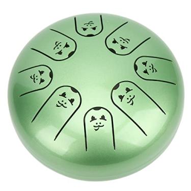 Imagem de Chakra Tanque Tambor Instrumento de Percussão Tambor Lingual Aço Liga de Ti 8 Notas Verde Para