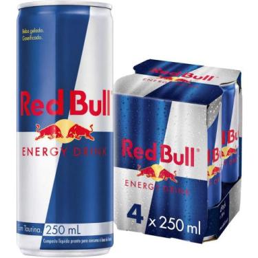 Imagem de Red Bull Energy Drink 250 Ml - Energético Com 4 Unidades