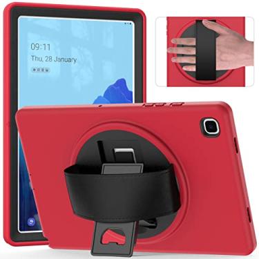Imagem de ORIbox Capa Morandi para Samsung Galaxy Tab A7 [10,4 polegadas), corpo inteiro à prova de choque, proteção 3 em 1 contra quedas com suporte de 360 °/alça de mão