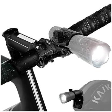 Imagem de Bright Eyes – Suporte compatível para GoPro para todas as lanternas que você possui de 1 a 3,8 cm de largura, também para o nosso conjunto de luzes de bicicleta de 300 lúmens.