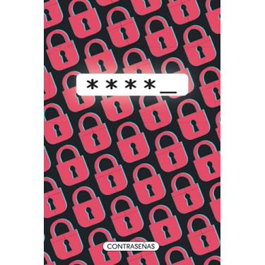 Imagem de Contraseñas libreta pequeña: Cuaderno para apuntar contraseñas practico tamaño 6 x 9 pulgadas