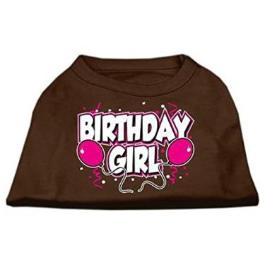Imagem de Mirage Pet Products Camisetas estampadas Birthday Girl de 50 cm, 3GG, marrom