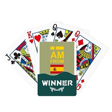 Imagem de OFFbb-USA I Am from Spain Art Deco Gift Fashion Winner Poker Playing Card Classic Game