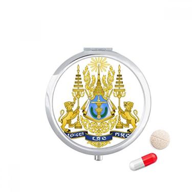 Imagem de Phnom Penh Camboja Porta-comprimidos com emblema nacional de bolso e remédios