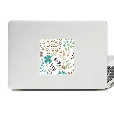 Imagem de Adesivo de vinil para laptop com flores coloridas para decoração de PC