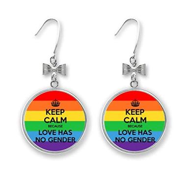 Imagem de Brinco Gay LGBT com laço e gancho perfurado