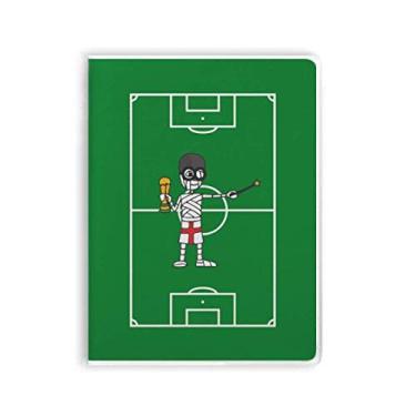 Imagem de Diário de capa macia para caderno de troféu de futebol do Reino Unido Wizard Mummy