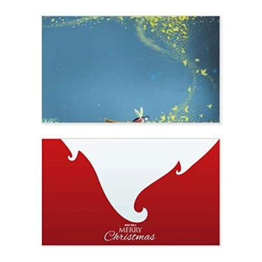 Imagem de Luminária noturna silenciosa, barco, fada, pintura, feriado, feriado, comemorações, cartão de felicitações, mensagem de Natal