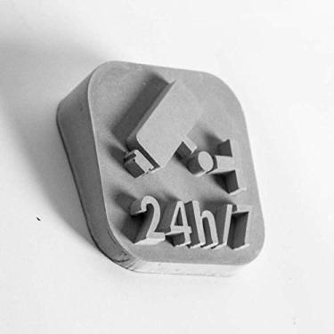 Imagem de Placa de casa flutuante 3D número 0-9 letra A-Z maiúscula placa de porta minúscula 1,2 cm alfabeto de cimento digital alfabeto decorativo alfanumérico imagem parede arte tridimensional adesivos de palavras