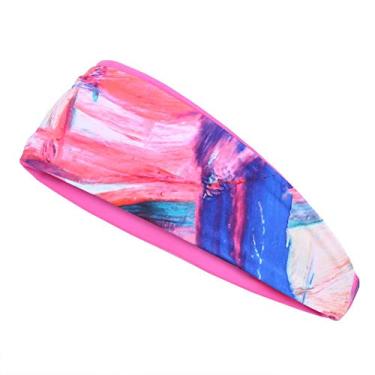 Imagem de Naroote 【 】 Faixa de suor, faixa de cabeça esportiva, confortável, tamanho livre, bola esportiva feminina fitness corrida para basquete (faixa de cabeça esportiva)