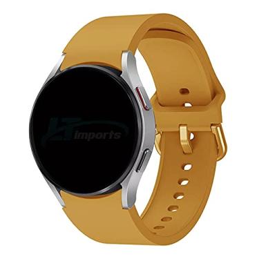 Imagem de Pulseira Moderna LTIMPORTS, Compatível com Galaxy Watch 6, 5, 4 Classic e Pro (Mostarda)