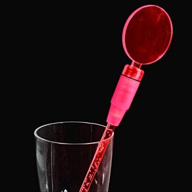Imagem de Blinkee Agitador de bebidas Red Cocktail Party Light Up Swizzle Stick da