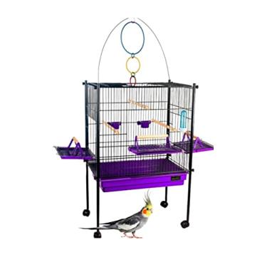 Imagem de VIVEIRO PARA CALOPSITA TRIPLEX BLACK/LILÁS