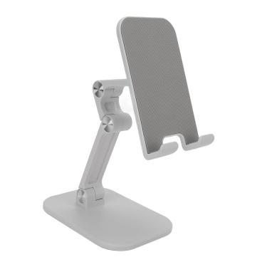 Imagem de Suporte Para Celular, Suporte Para Telefone Ajustável Portátil, Dobrável Com Base Antiderrapante Para Uso Em Desktop, Compatível Com Smartphone E Tablet(Branco)