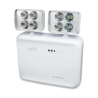 Imagem de Luminária Emergência Segurimax Led 2 Faróis 2.200 Lumens