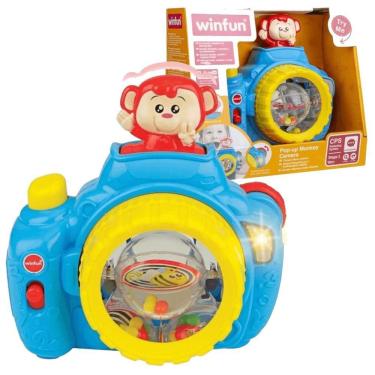Imagem de Brinquedo Infantil Câmera Pula Macaquinho Winfun YesToys