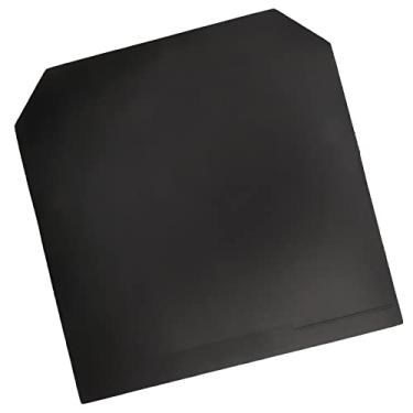 Imagem de Raquete de tênis de mesa de borracha, esponja elástica de boa tensão, bastão de ping pong, superfície macia de borracha para treinamento de competição (preto)