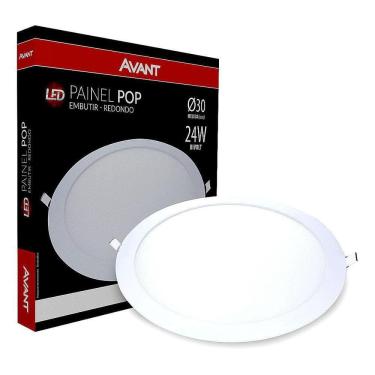 Imagem de Led Luminaria Pop Embutir Redonda 22 3000K Am