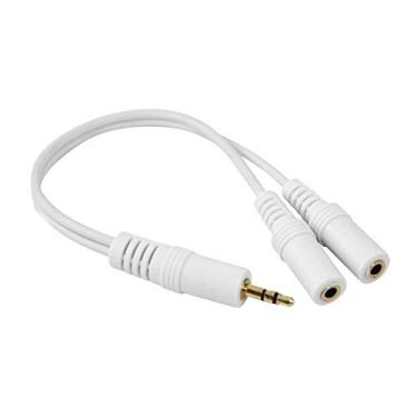 Imagem de Performance Sound Cabo P2 y Plástico - P2 Estéreo + 2 J2 Estéreo 15 cm - Branco