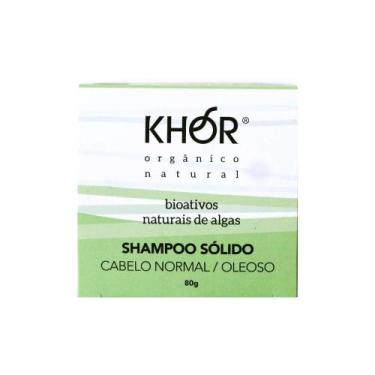 Imagem de Shampoo Sólido Bioativo Algas Cabelos Mistos 80G Khor - Khor Cosmético