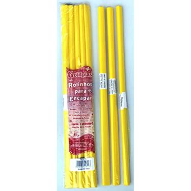 Imagem de Plastico Para Encapar 2M 45Cm Amarelo Pct Com 05-68126