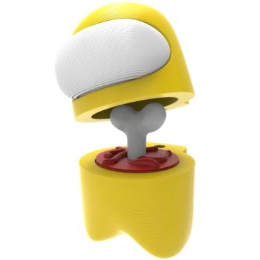 Imagem de Boneco Colecionável Jogo "Entre Nós" Figure Action Astronauta Brinquedo Desmontável - Amarelo