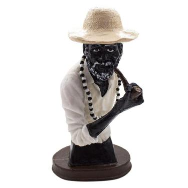 Imagem de Imagem Busto Preto Velho Resina 20 Cm