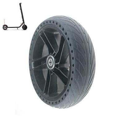 Imagem de Rodas de substituição de scooter, pneus elétricos para trotinette, pneus sólidos de favo de mel à prova de explosão, rodas de alumínio, adequado para acessórios de pneu Segway Nahnbo 9 Scooter Es1 Es2