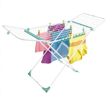 Imagem de Secalux - Varal 0,98X1,62X0,56Cm Big De Chao Aco Branco Com Abas Secalux 101040