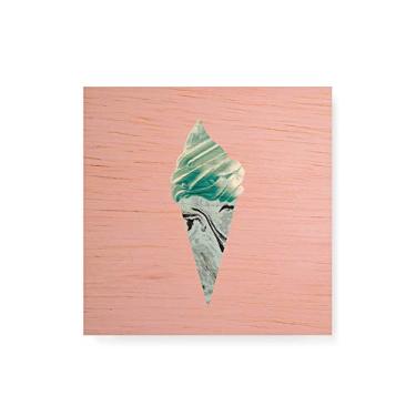 Imagem de Arte Maníacos Quadro Decorativo em Madeira Sorvete Escandivava - 30x30cm