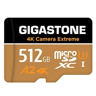 Imagem de [5-Yrs Free Data Recovery] Gigastone 512GB Micro SD Card, 4K Camera Extreme, MicroSDXC Memory Card for GoPro, Action Camera, Nintendo-Switch, DJI, UHD Video, R/W up to 100/60MB/s, UHS-I U3 A2 V30 C10