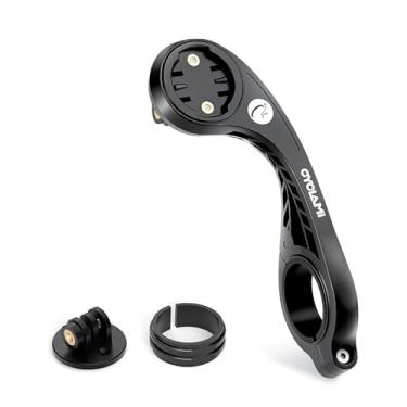 Imagem de CYCLAMI Suporte frontal externo S2 compatível com computador Garmin Edge, XOSS, iGPSPORT - guidão de ciclismo 1,25 polegadas/31,8 mm