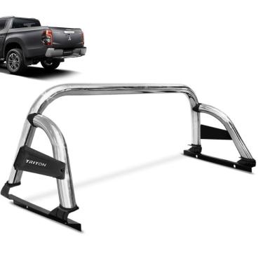 Imagem de Santo Antonio L200 Triton Sport 2017 2023 Cromado ST Barra