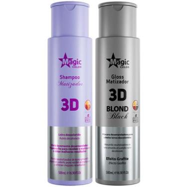 Imagem de Kit Magic Color Shampoo 500ml + Máscara Efeito Grafite 500ml