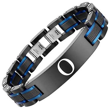Imagem de Holizaly Cuban Link Primeira Pulseira Masculina Jóias Masculinas Namorado Aniversário Natal Aniversário Aniversário Dia dos Namorados Jóias Homem Marido Menino Filho Presente Pai, Large, Aço