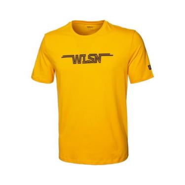 Imagem de Camiseta Masculina Wilson Wlsn Cor Amarelo