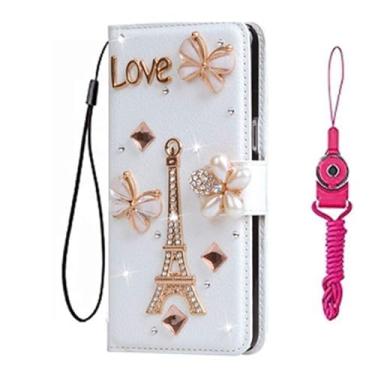 Imagem de Capa protetora para Motorola Moto Edge 50 Fusion, carteira de couro brilhante feita à mão, alça de pescoço, suporte, fecho magnético, para Motorola Edge 50 Fusion (tamanho 21)