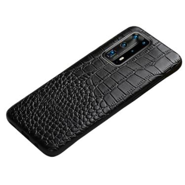 Imagem de Capa de telefone de couro para huawei p60 pro mate 60 60pro 60rs 50pro 40pro 40rs capa para honor magic 5 pro, preto, para huawei mate 60