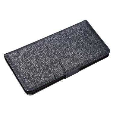 Imagem de POYUFRG Capa carteira para Samsung Galaxy S24 Ultra/S24 Plus/S24, capa com fecho magnético de couro legítimo premium para negócios com compartimentos para cartões, preta, S24 Plus