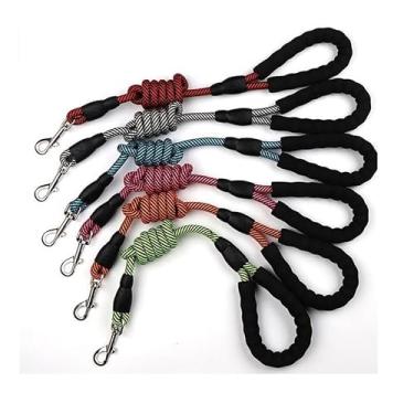 Imagem de Guia Para Cachorro Porte Médio E Grande Resistente 1.20m Premium (Preto)